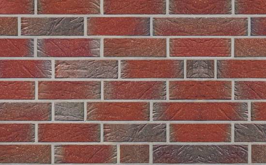 Кирпич клинкерный пустотелый Roben Greetsiel friesisch-bunt genarbt besandet, 240*115*52 мм