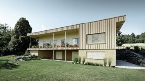 Алюминиевая кровля Система PREFALZ 47 Серая патина Prefa