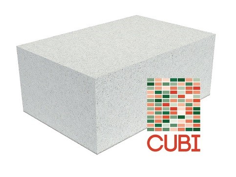 Газобетонный блок CUBI D500 B2,5 F100 625х250х300 ровный