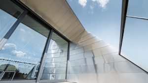 Алюминиевая кровля Система PREFALZ 08 Серый цинк P.10 Prefa
