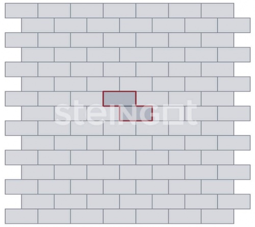 Брусчатка 200*100*40 Коричневая (полный прокрас), Steingot