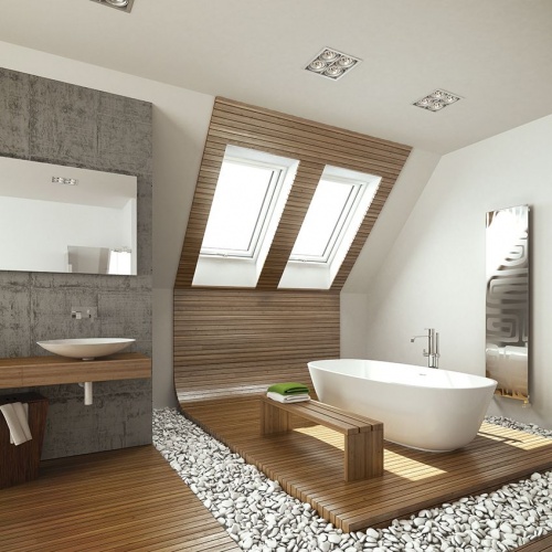Среднеповоротные пластиковые окна Fakro PTP U4 55*78
