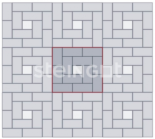 Брусчатка 200*100*40 Коричневая (полный прокрас), Steingot