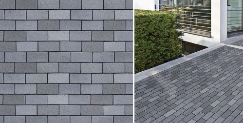 Тротуарный кирпич «ABC-Klinkergruppe» Berlin blau-anthrazit 200х100х40