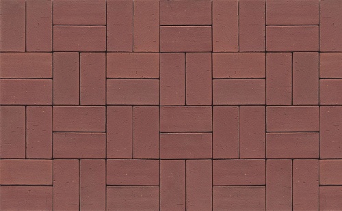 Тротуарная клинкерная брусчатка Muhr №03 Naturrot, 200*100*52 мм