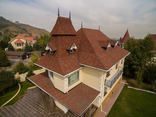 Однослойная гибкая черепица shinglas Классик  Кадриль Оникс